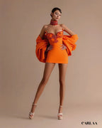 Robe de soirée courte bustier