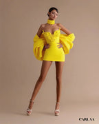 Robe de soirée courte bustier