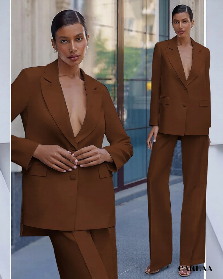 Formal trouser suit for a wedding