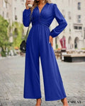 Loose long-sleeved jumpsuit