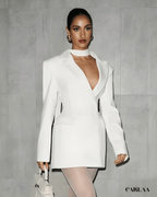 Robe blazer courte chic 