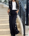 Women's elegant black suit