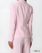 Women's pastel pink suit