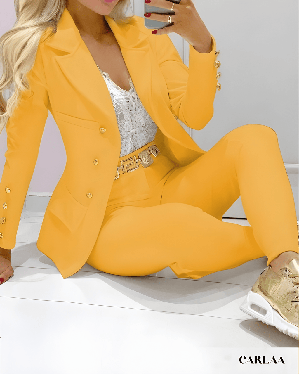 Ensemble blazer pantalon femme classe 