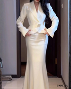 Tailleur jupe femme mariage civil