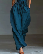 Flowy blue jumpsuit