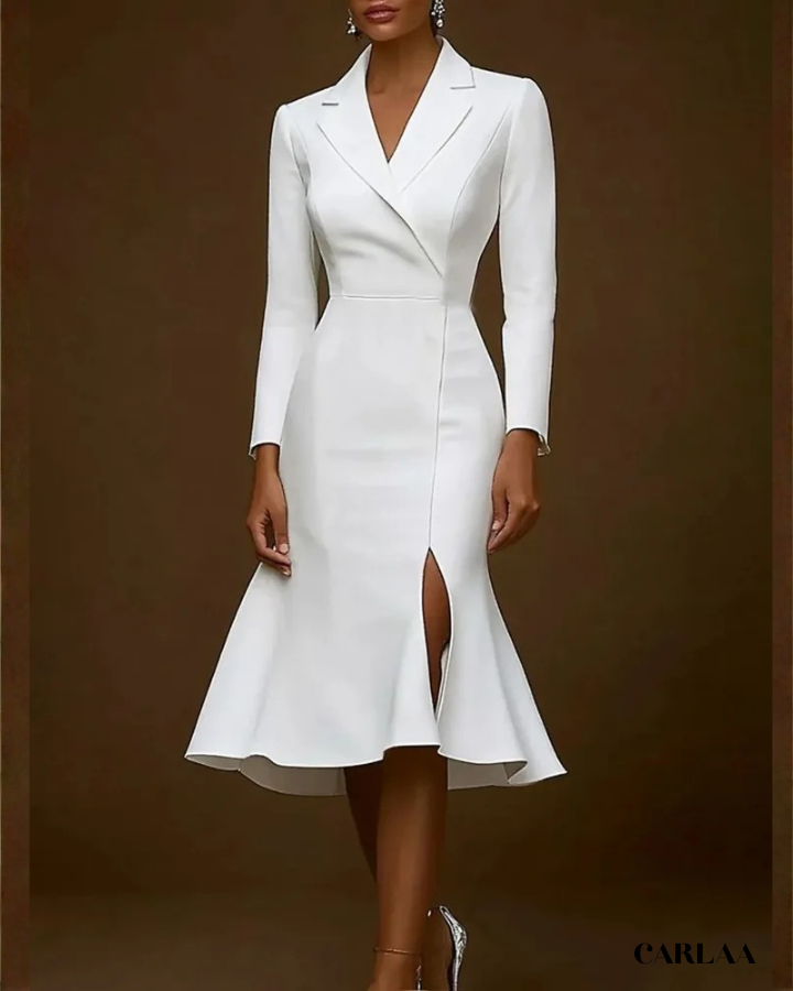 Robe tailleur blanche mariage