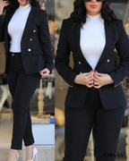 Elegant Slim-Fit Pant Suit