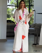 Printed Wide-Leg Jumpsuit