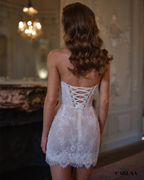 Robe mariage civil courte boheme