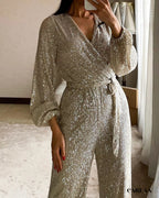 New Year's Eve sequin outfit