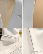 Women's white short suit