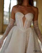 Robe de mariée courte princesse