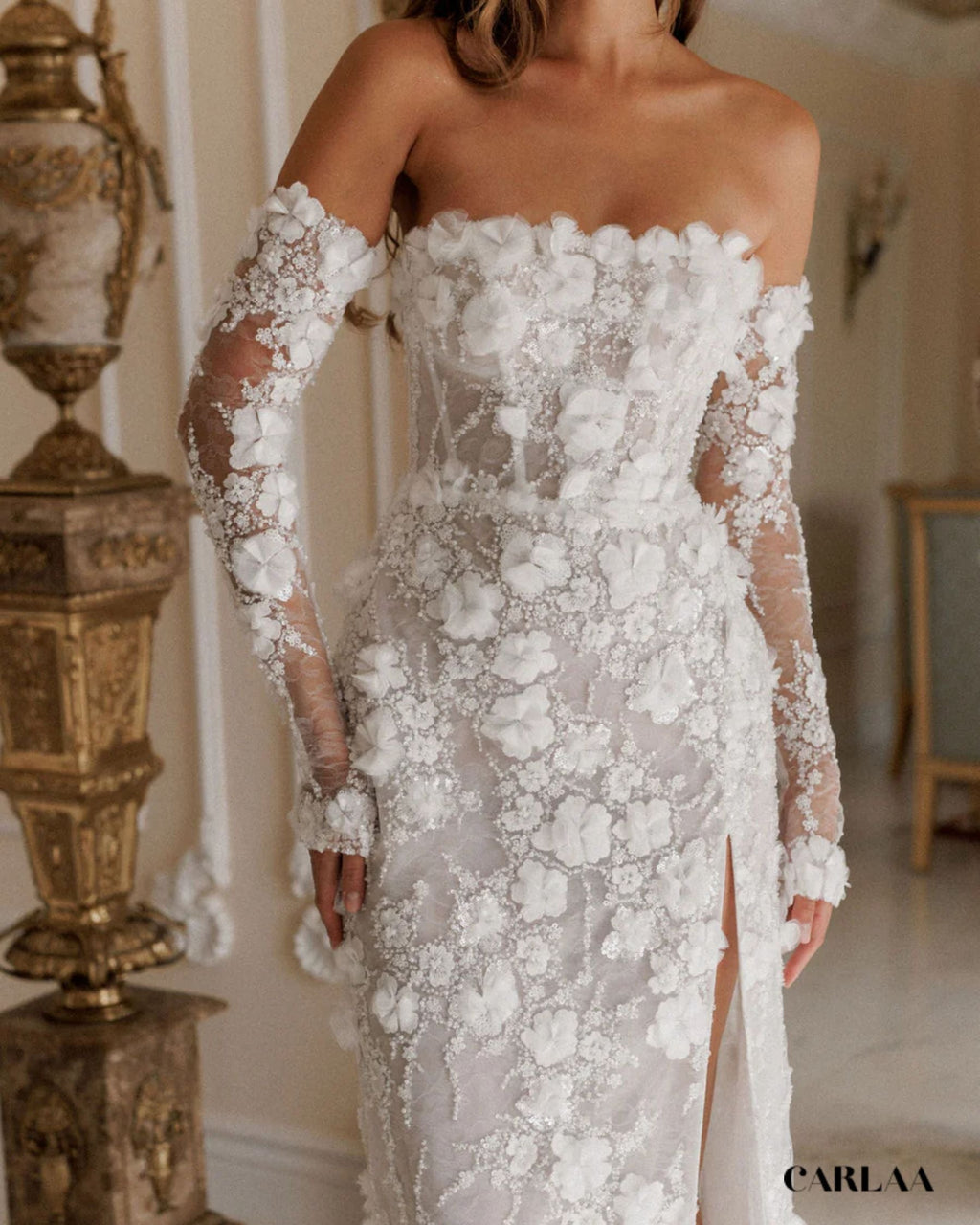 Robe mariage longue dentelle