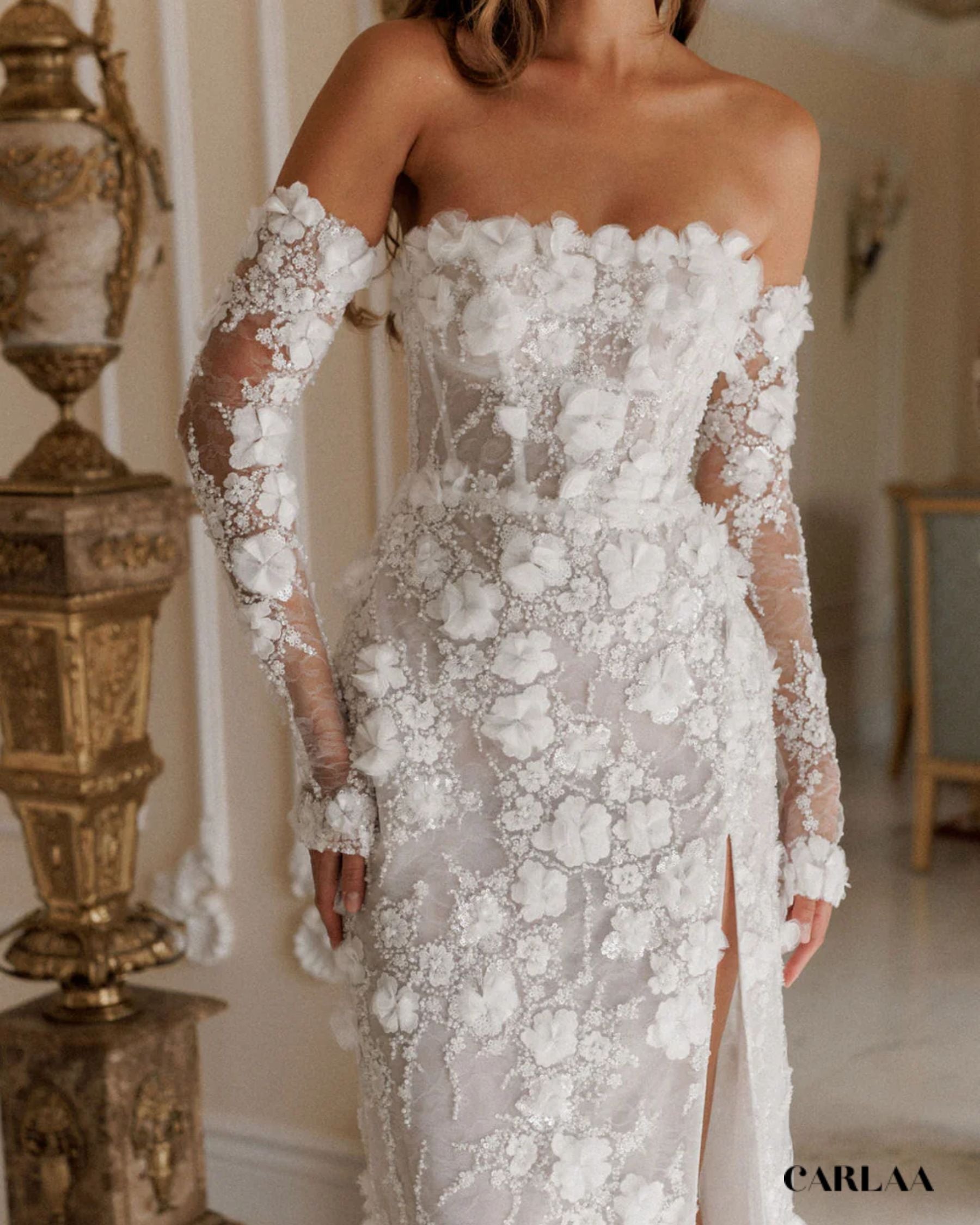 Robe mariage longue dentelle