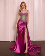 Robe cocktail longue femme