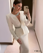 Tailleur robe femme mariage civil chic