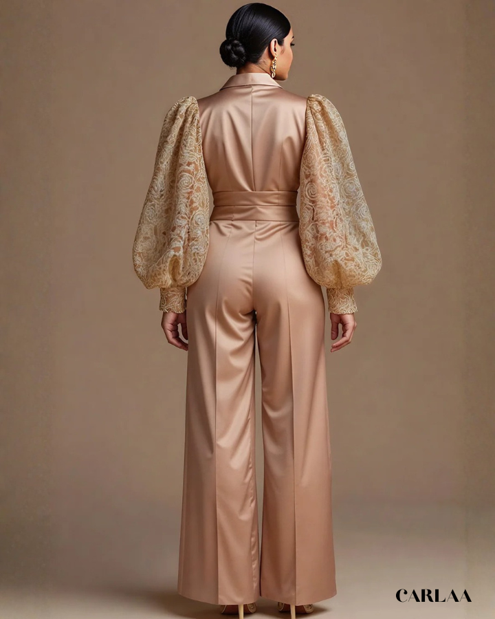Combinaison grande taille champagne