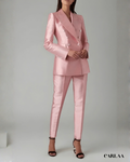 Tailleur femme rose clair