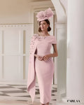 Robe de cérémonie pour mere de la mariee rose
