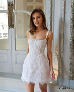 Elegant Short Wedding Dress