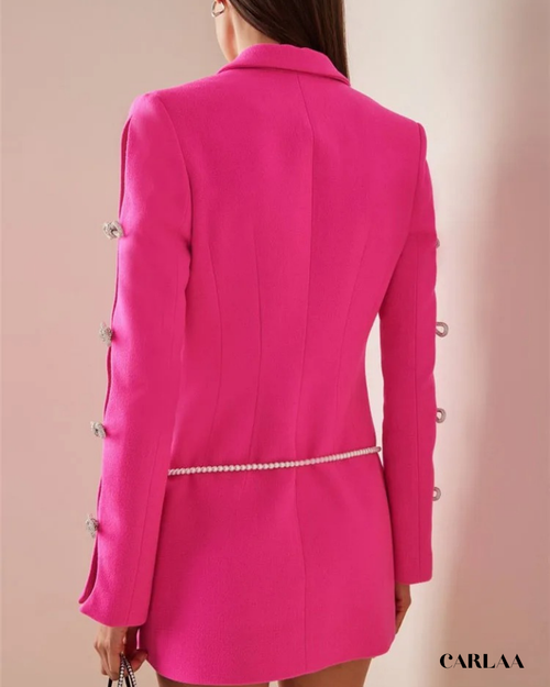 Robe blazer rose fuchsia