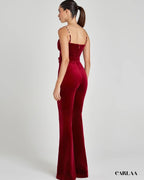 Combinaison velours femme fete