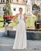 Combinaison mariage civil dos nu