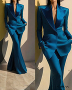 Women's teal suit