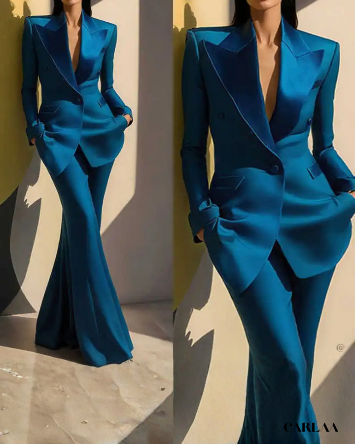 Women's teal suit