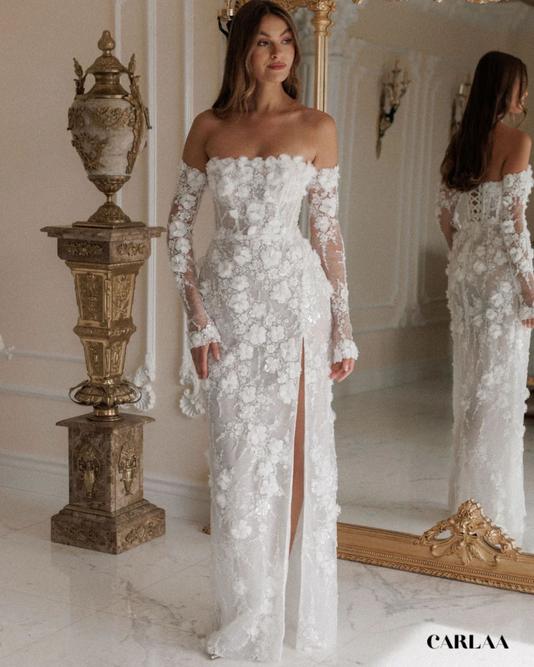 Robe mariage longue dentelle