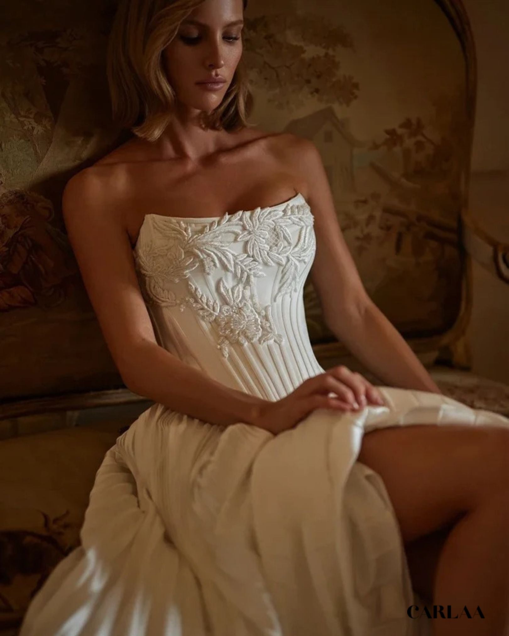 Vintage rustic wedding dress