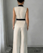 Ceremonie tailleur femme invitée mariage