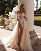 Luxury civil wedding dress