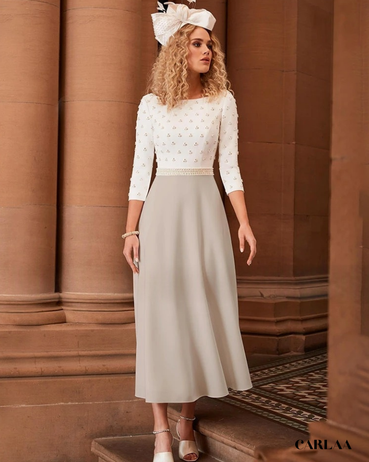 Robe mere de la mariee manche longue