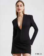 Mini robe blazer femme