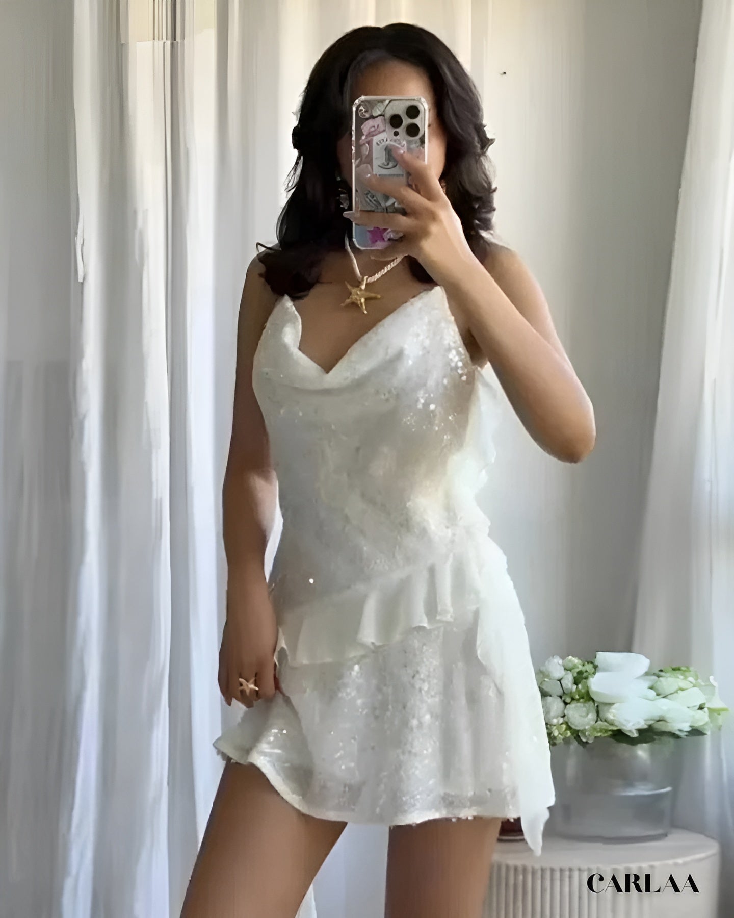 Robe nouvel an blanche