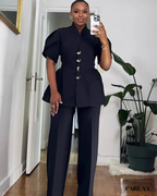 Women's elegant structured pant suit