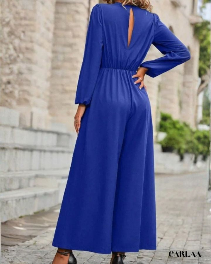 Loose long-sleeved jumpsuit