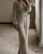 New Year's Eve sequin outfit