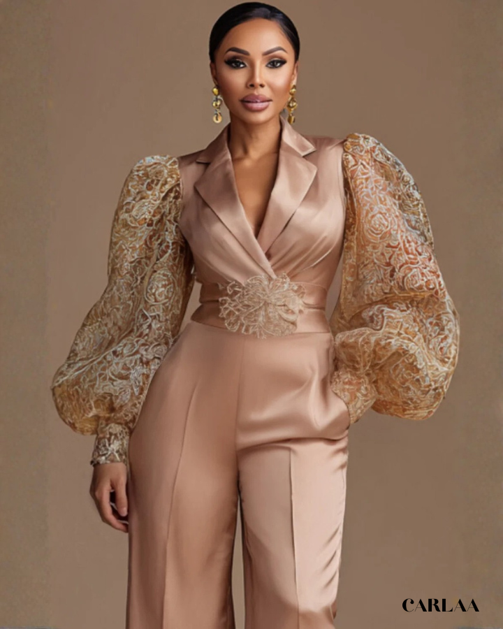 Combinaison grande taille champagne