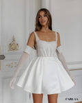 Robe de mariee courte paillette