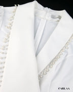 Tenue blanche femme manches longues