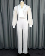 Tenue blanche femme manches longues