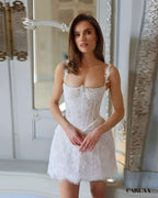 Elegant Short Wedding Dress
