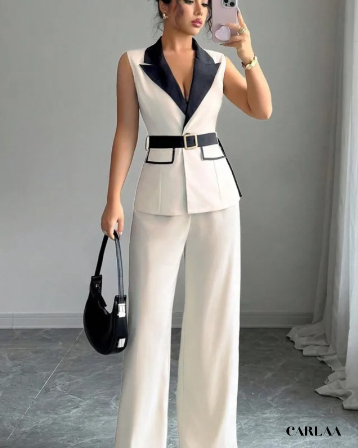 Ceremonie tailleur femme invitée mariage