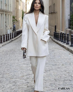 Tailleur fluide femme mariage