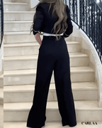 Women's elegant black suit