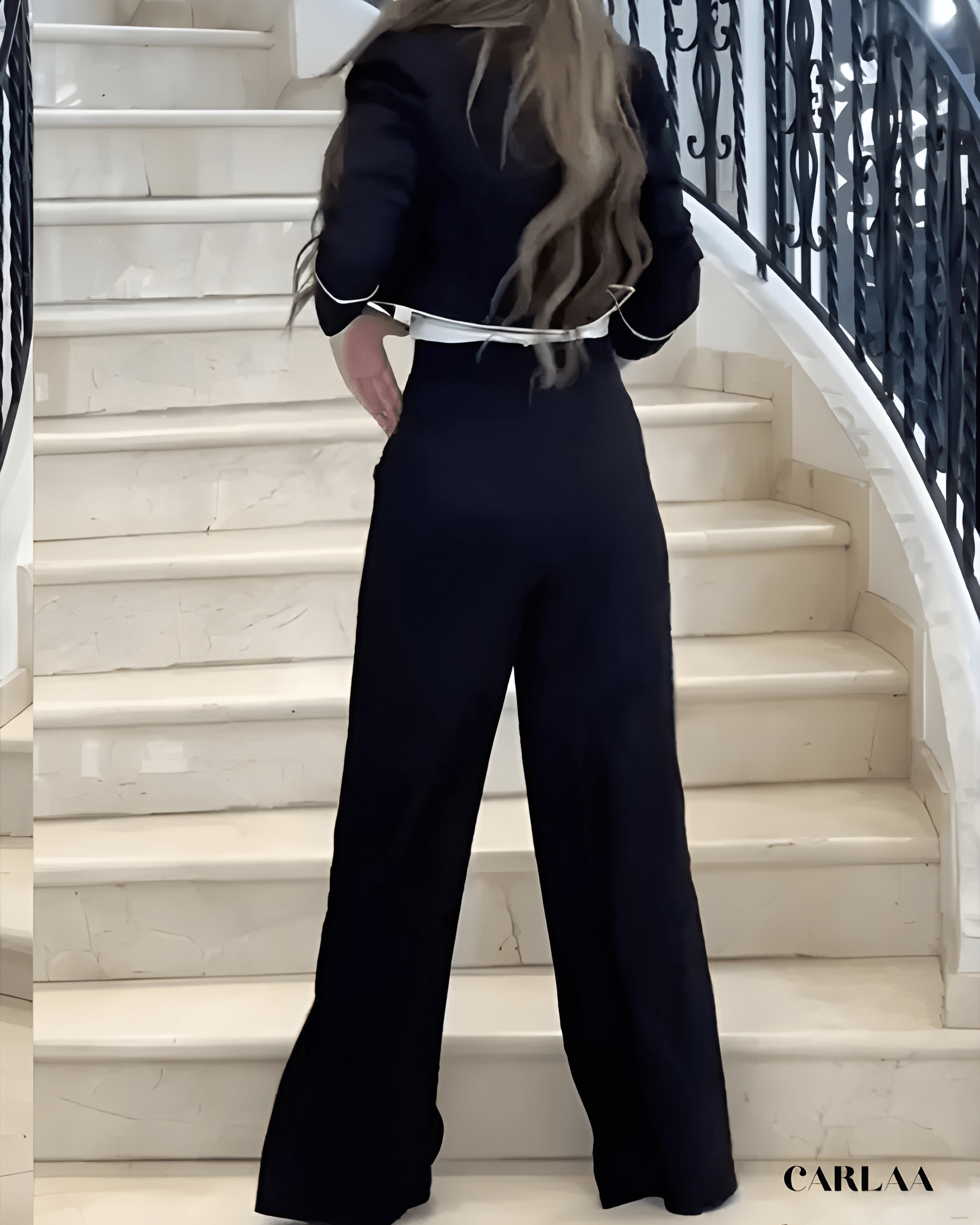 Women's elegant black suit