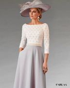 Robe mere de la mariee manche longue